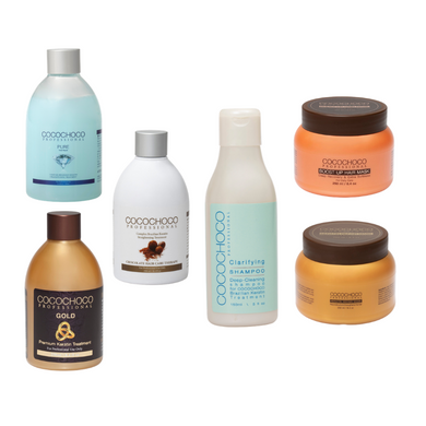 COCOCHOCO SET Keratin 250ml + Clarifying šampon za dubinsko pranje i pripremu kose 150ml + Maska za kosu 250ml